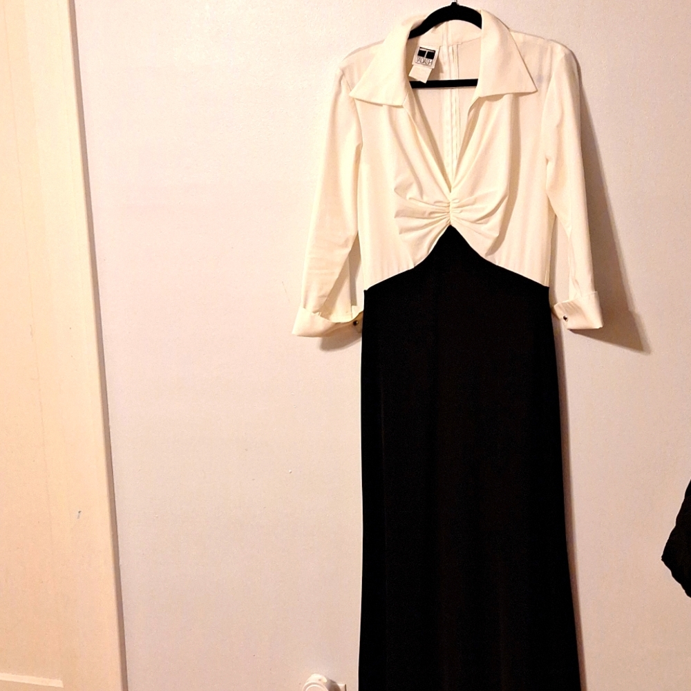 Tadashi Shoji Black and White Dress